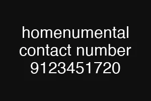 homenumental contact number 9123451720